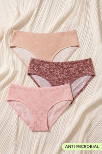 Zivame Low Rise Full Coverage Hipster Panty (Pack of 3) - Multicolor — thumbnail 1